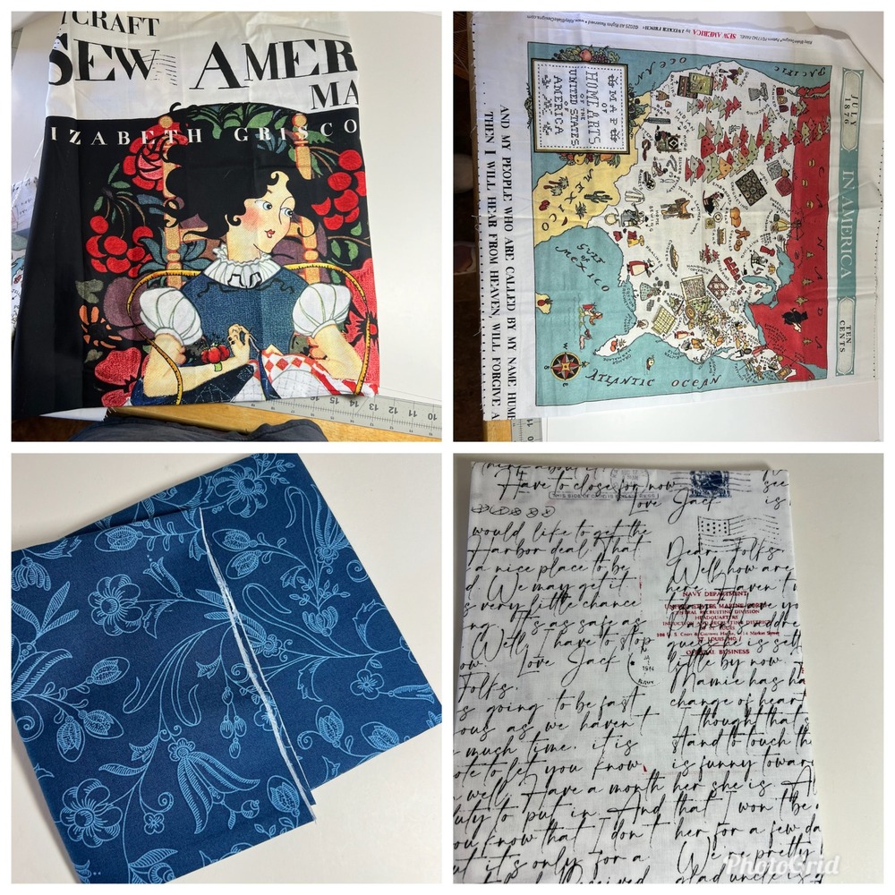 Riley Blake Designs Fabrics Kit for Sew America Quilt Top Pillow Fabric 2.5+ yds